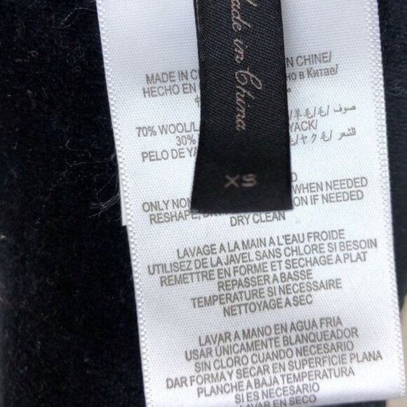 BCBGMaxazria Kennedy Dolman Sleeve Hi-Lo Wool & Yak Blend Sweater | Extra Small - Picture 7 of 9